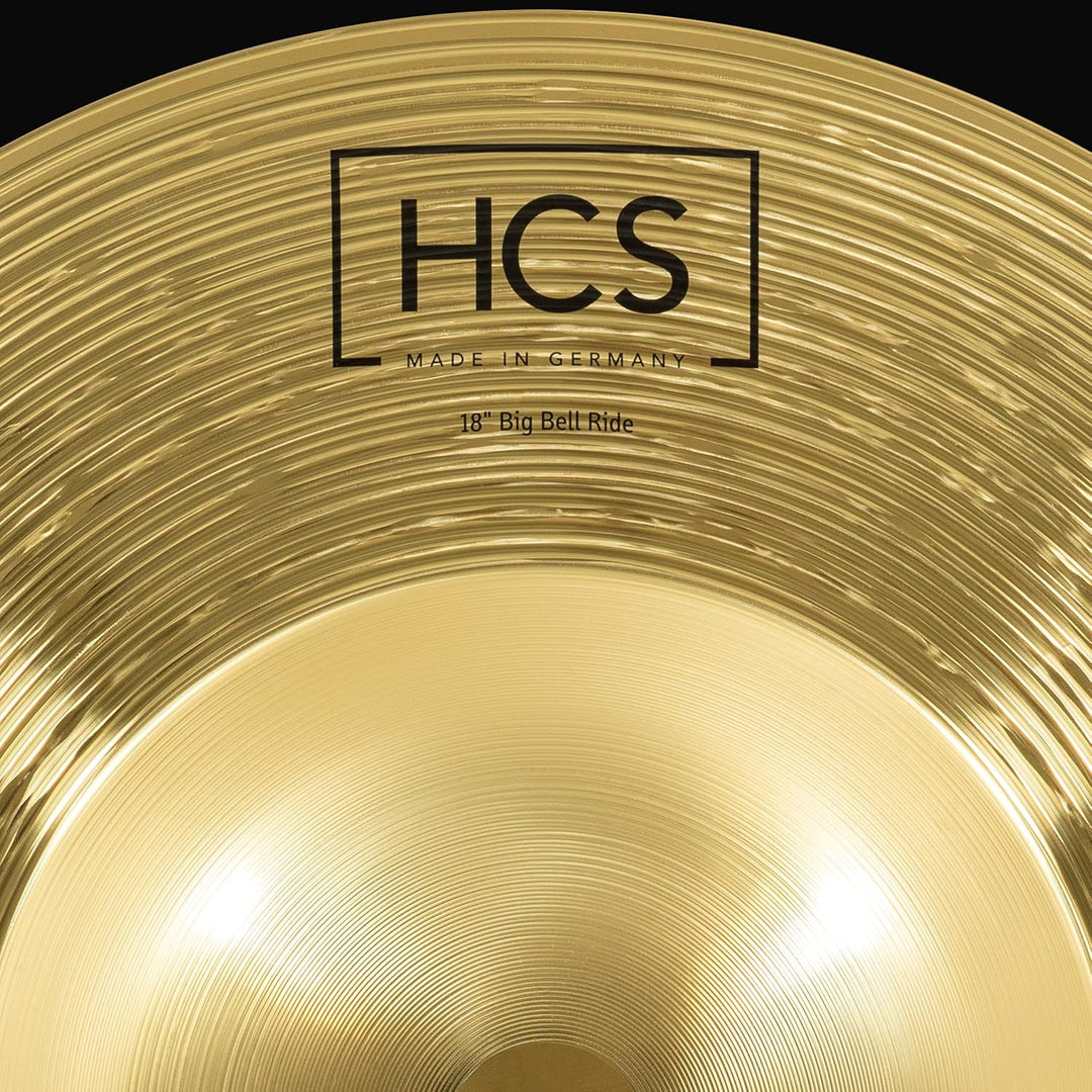 Meinl Cymbals HCS Big Bell Ride 18 Zoll (Video) Schlagzeug Becken (45,72cm) Messing, Traditionelles