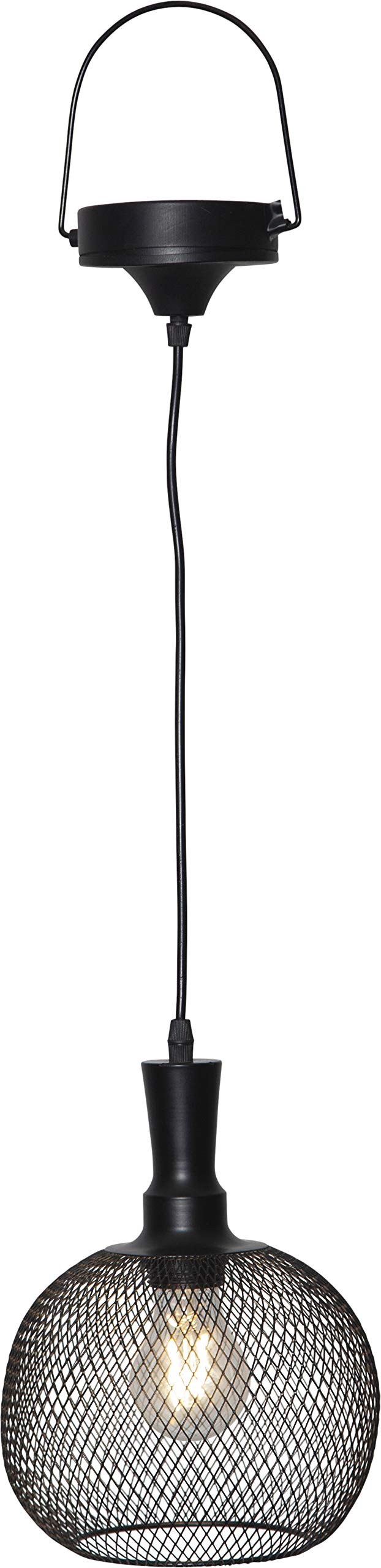 LED Solar Lampe hängend schwarz 19x24cm 481-70