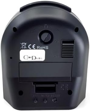 Analog Kinderwecker personalisiert mit (Wunsch) Namen, Kinder Funkwecker ohne Ticken und mit Licht/B