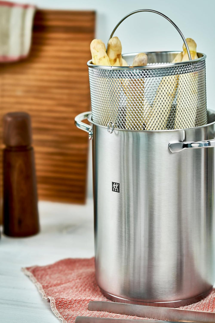 ZWILLING TWIN Specials Spargel-/Nudeltopf, 16cm, 4,5 L, Für alle Herdarten geeignet, Edelstahl, Silb
