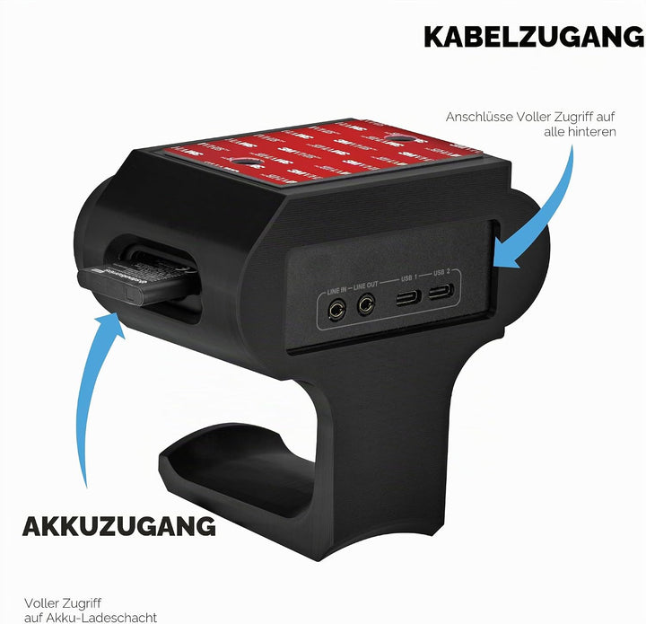 BRAINWAVZ Untertisch-Kopfhörer-Aufhänger für Steelseries Arctis Nova Pro kabellose Headsets mit Dock