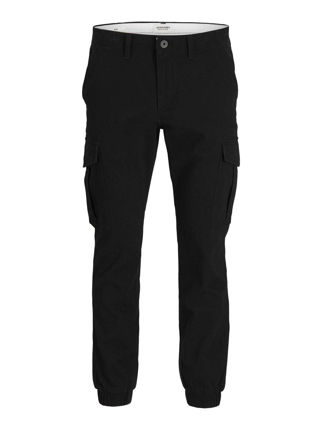 JACK & JONES Men's JJMarco Cargo Jogger Sweatpants Cuffed Track Bottom 36W / 34L Schwarz, 36W / 34L