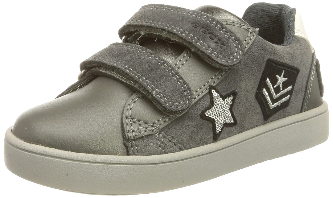 Geox Herren J Kathe Girl ASneakers 29 EU Dk Grey, 29 EU Dk Grey