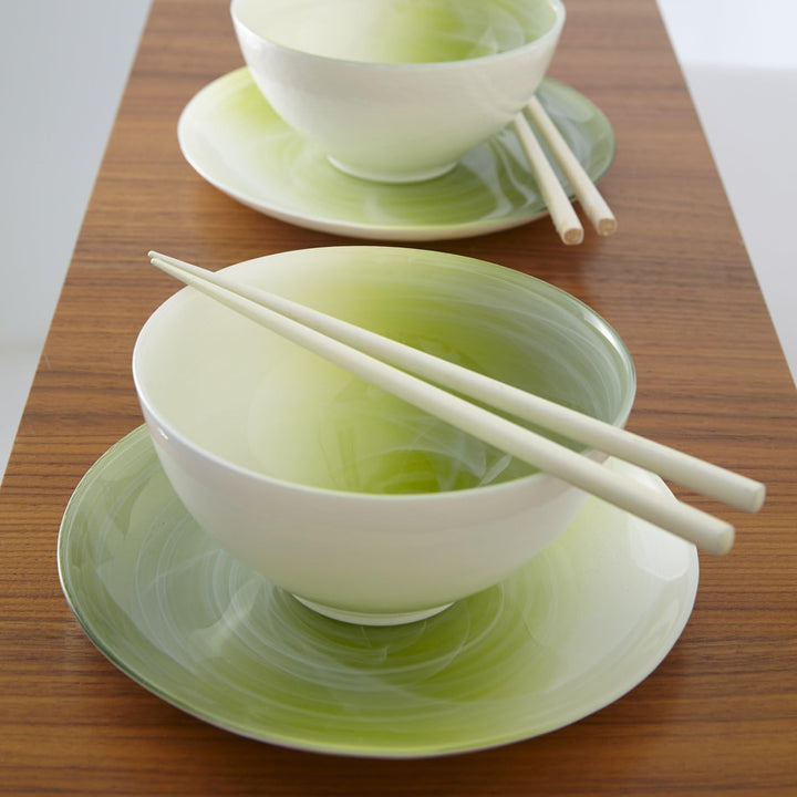 LEONARDO HOME GIARDINO Schale 24 cm Verde, Glas, Gruen, 24 x 24 x 14 cm
