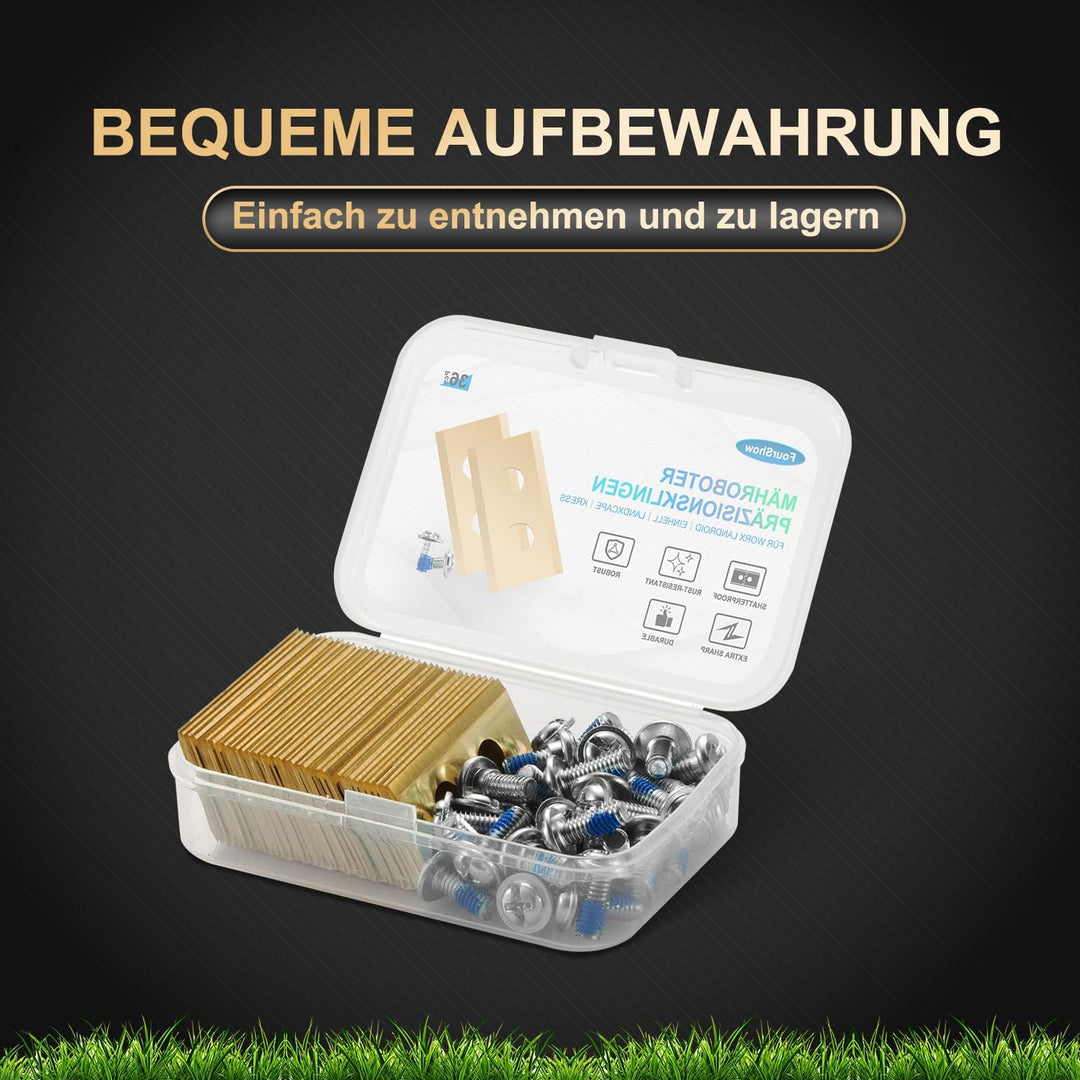 36 Stück Ersatzklingen Kompatibel für ALLE Worx Landroid, LandXcape, Einhell, Dreame, Mova Mährobote