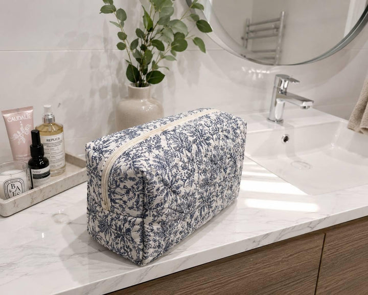 Elegante Reise-Kosmetiktasche für Dyson Airwrap &amp; Föhn-Zubehör (Blau), Blau
