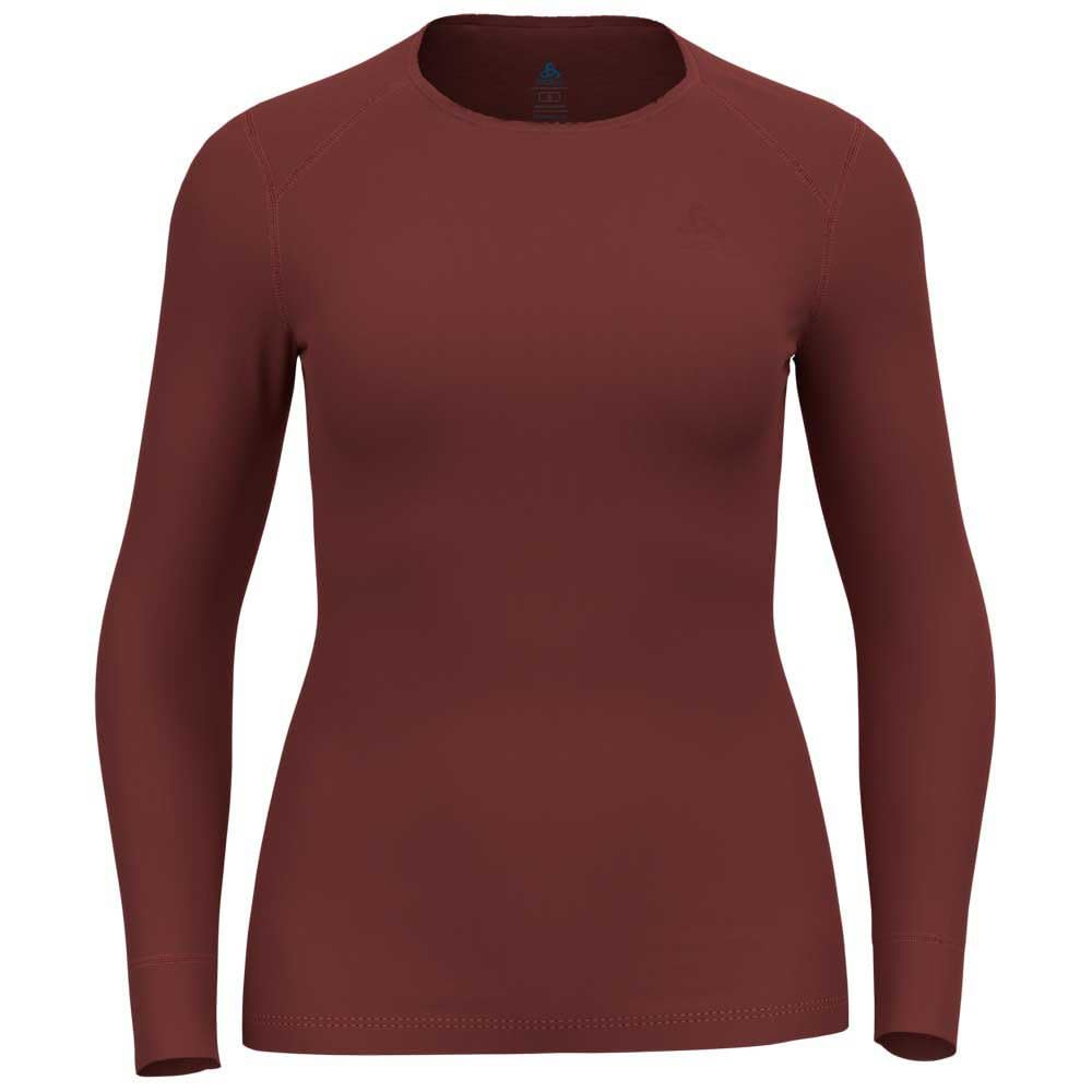Odlo Thermounterwäsche Damen Active Warm I Langarm Thermoshirt I Warme Skiunterwäsche S Spiced Apple