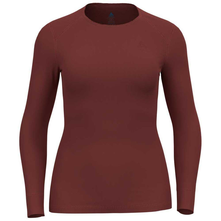 Odlo Thermounterwäsche Damen Active Warm I Langarm Thermoshirt I Warme Skiunterwäsche S Spiced Apple