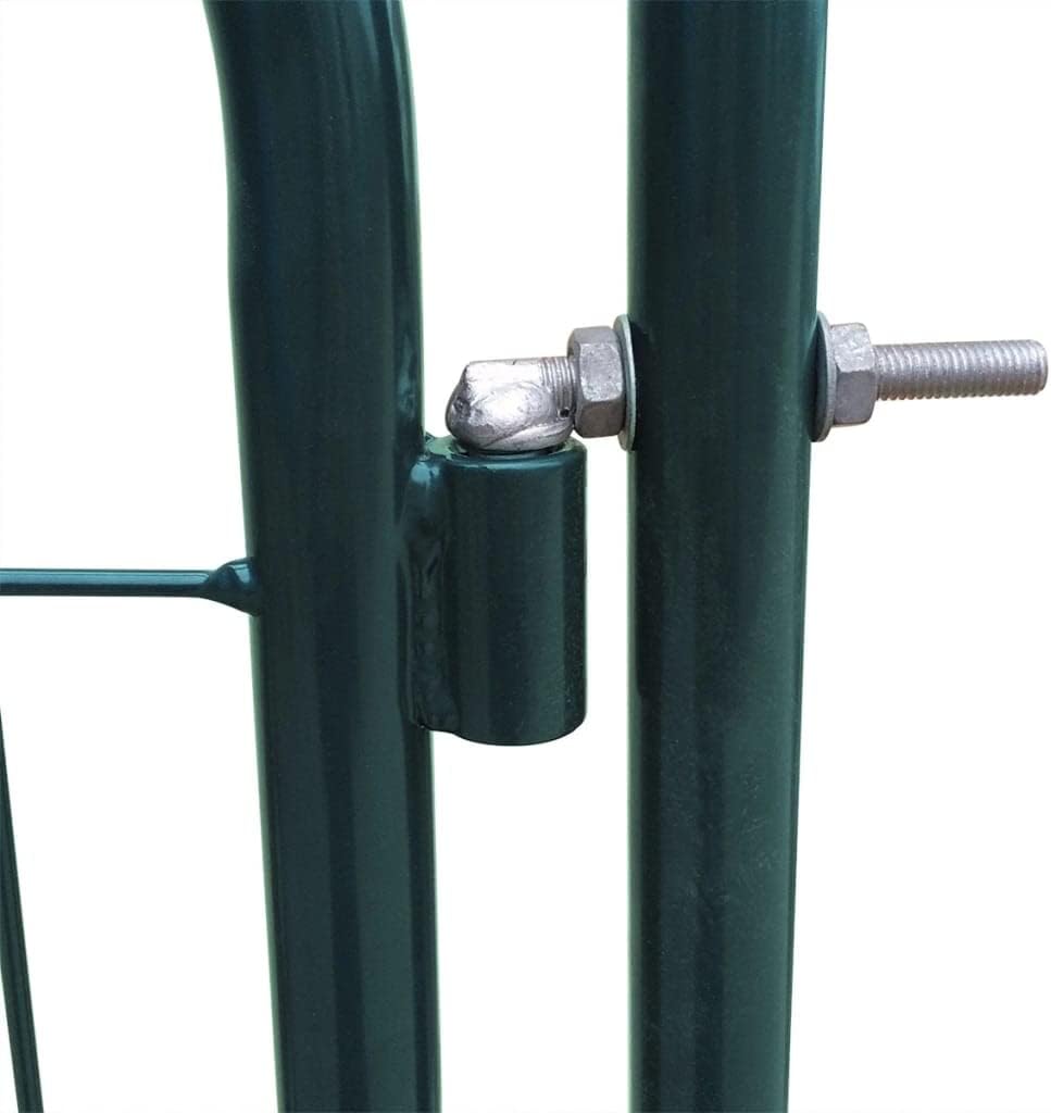 vidaXL Gartenzauntor Metallzauntor Stahl-Tor Tor-Paneel Tor 100 x 100 cm Grün, Grün