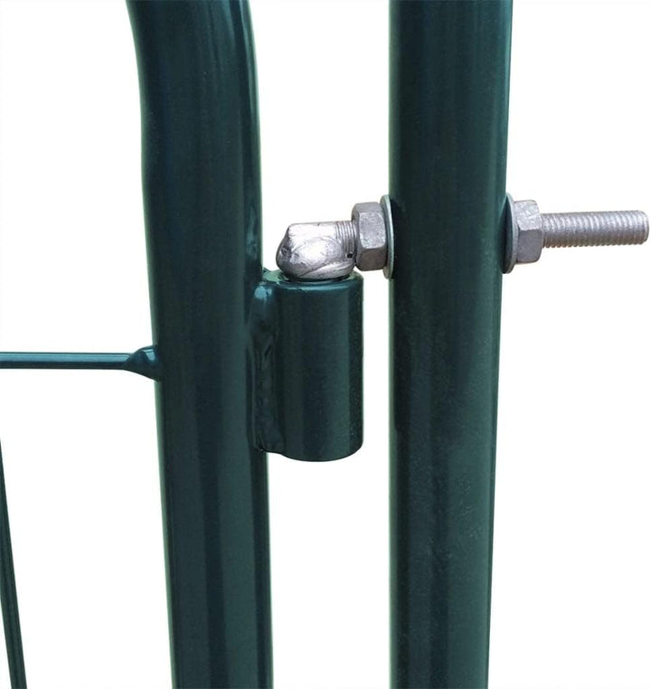 vidaXL Gartenzauntor Metallzauntor Stahl-Tor Tor-Paneel Tor 100 x 100 cm Grün, Grün