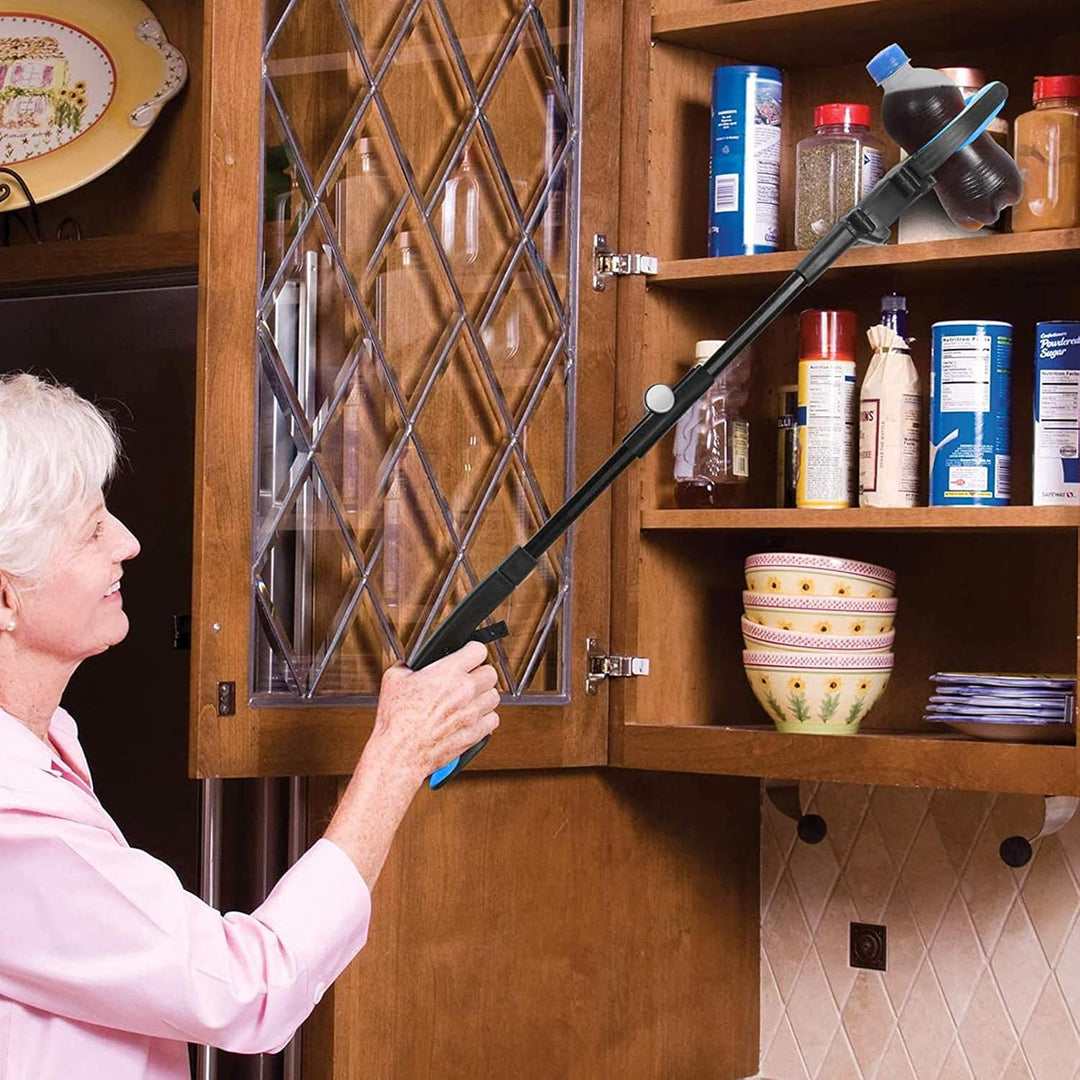 2 Stück Greifer mit Licht, 80cm Greifzange für Senioren Klappbar, 90° Drehbare Kralle mit Anti-Rutsc