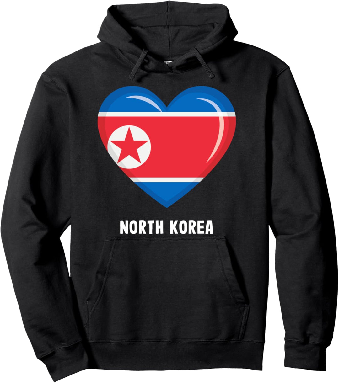 Nordkorea Flagge Hoodie | Nordkorea Pullover Hoodie