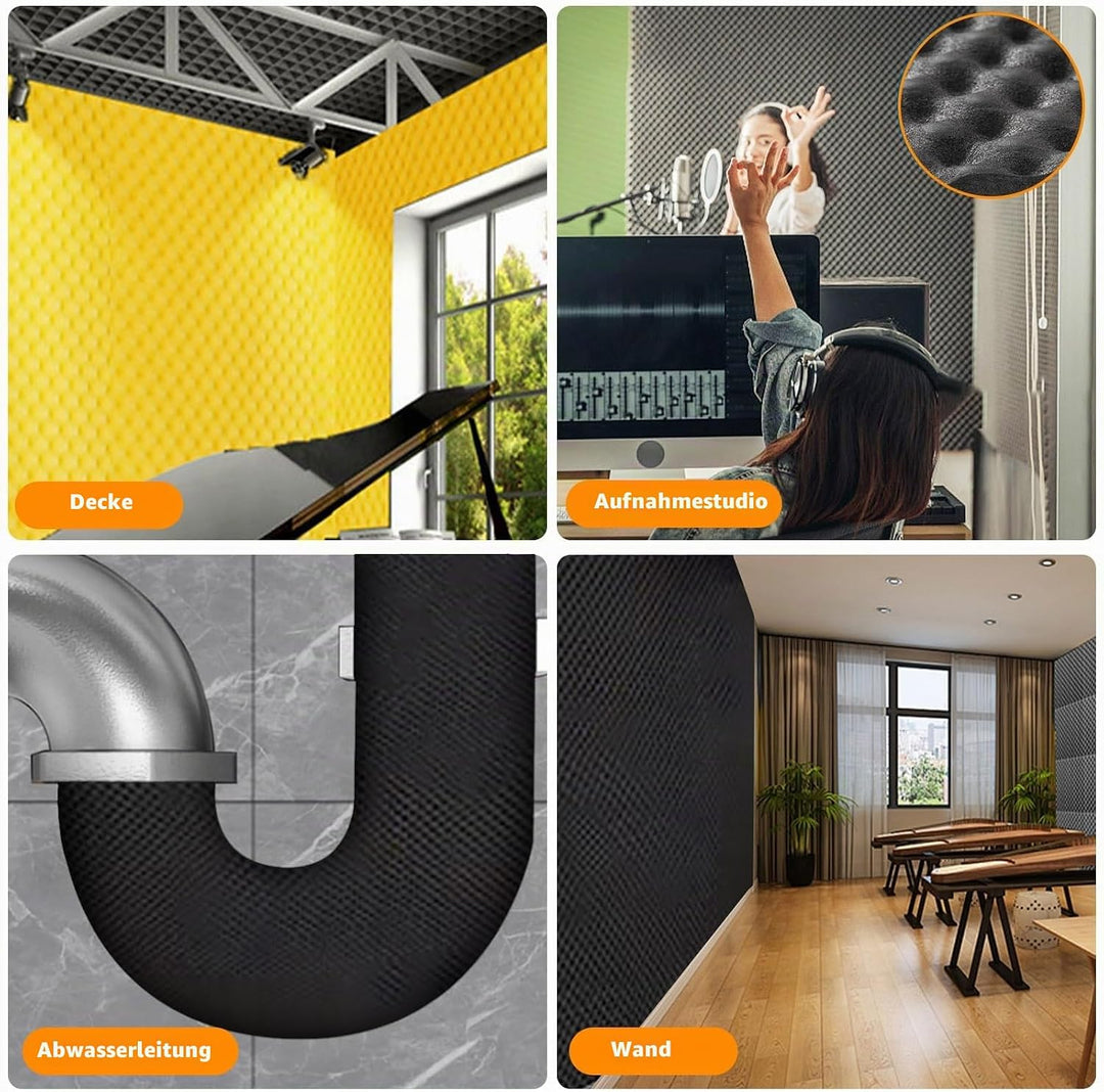 20MM 50cm x 200cm Dämmmatte selbstklebend Auto Schallschutzmatte Dämmung Isolierung Schallschutz sch