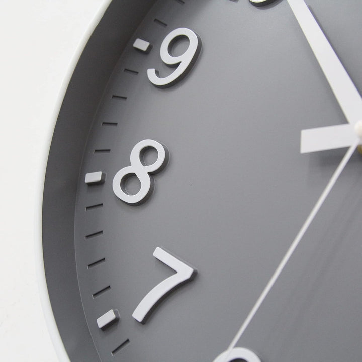 HZDHCLH 30cm Lautlos Wanduhr Schleichende Sekunde mit Arabisch Ziffer ohne Ticken für Dekoration Woh