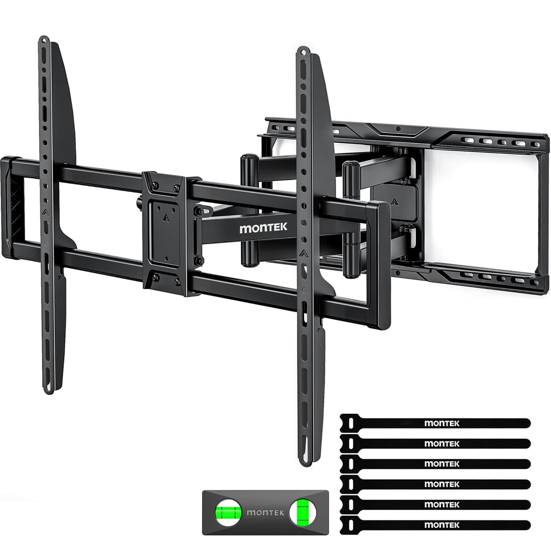 monTEK Heavy Duty TV Wandhalterung für 50–100 Zoll Fernseher bis 75 kg, Full Motion Wandhalterung Fe
