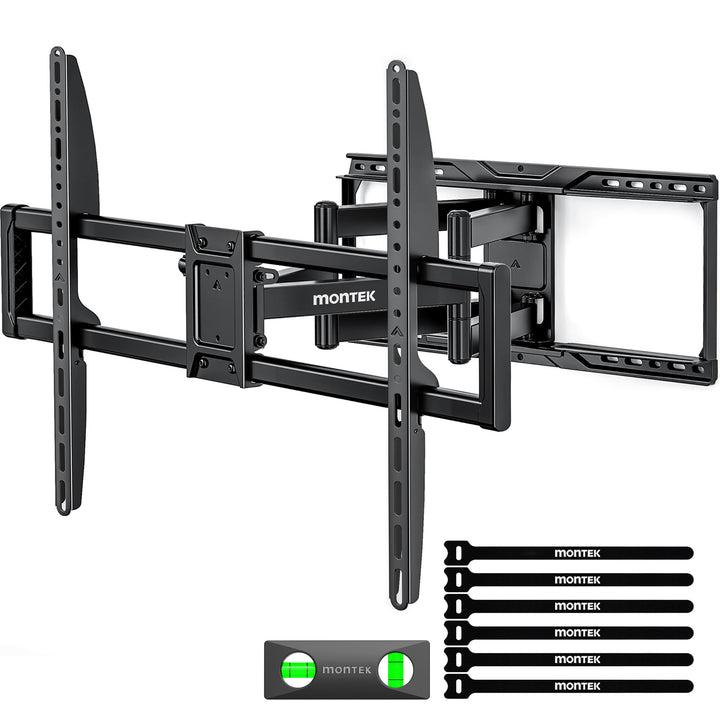 monTEK Heavy Duty TV Wandhalterung für 50–100 Zoll Fernseher bis 75 kg, Full Motion Wandhalterung Fe