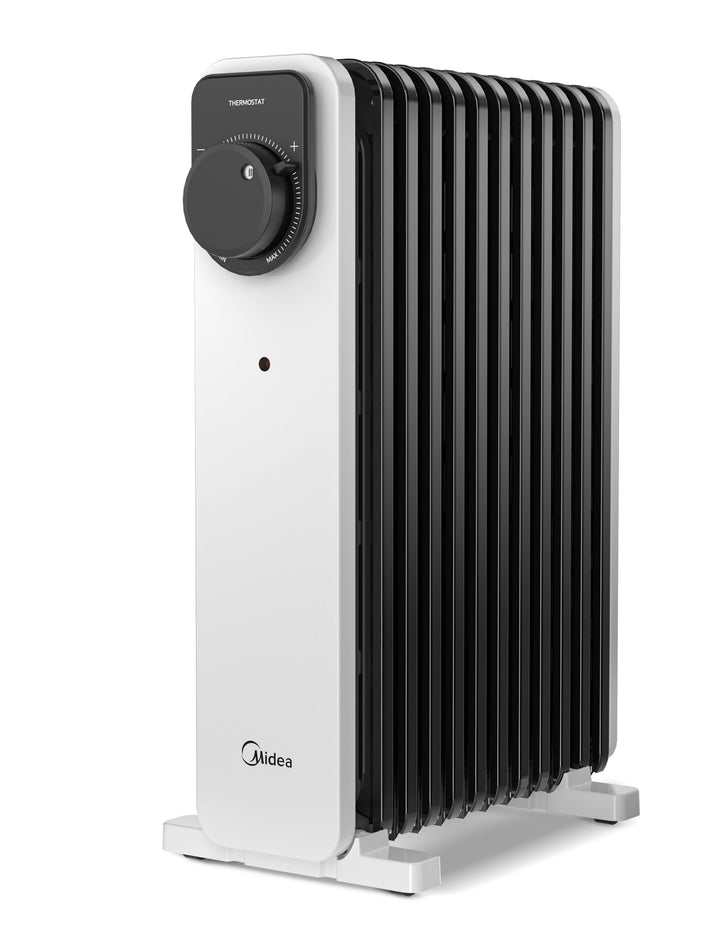 Midea Ölradiator, 2300W 11 Rippen tragbarer Elektroheizer mit Drehknopfregelung und einstellbarem Th