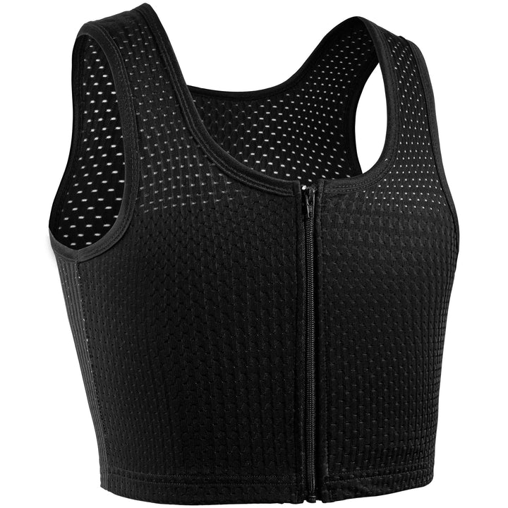 XUJI Brust Binder Atmungsaktive Kompression Binder mit Reissverschluss für Transgender, FTM, Tomboy,