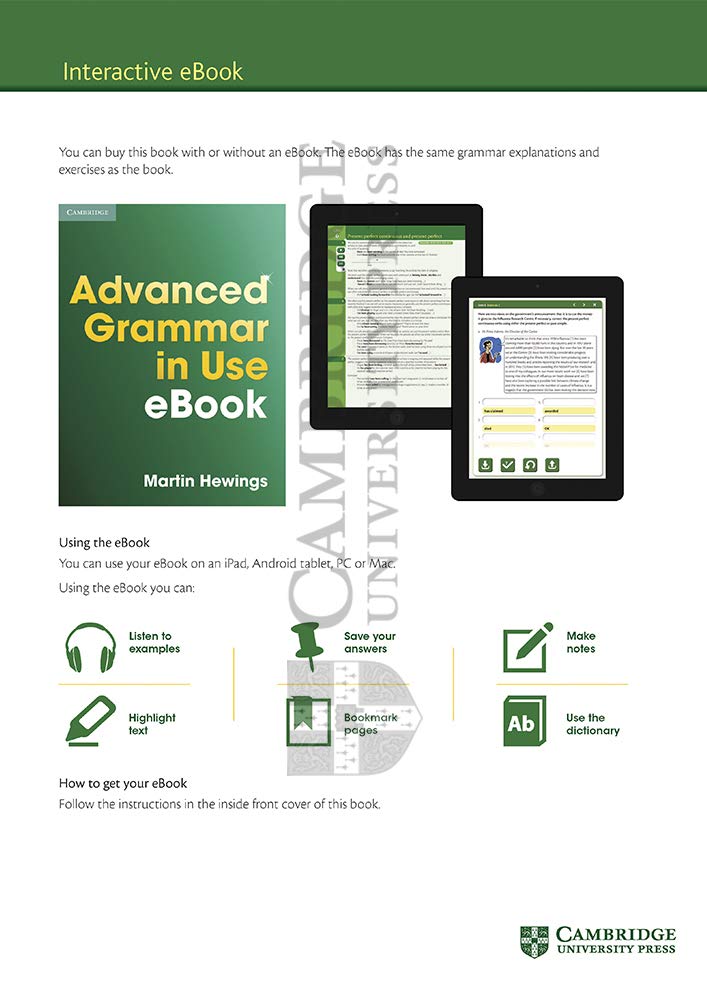 Advanced Grammar in Use Book with Answers and Interactive eB: A Self-study Reference and Practice Bo