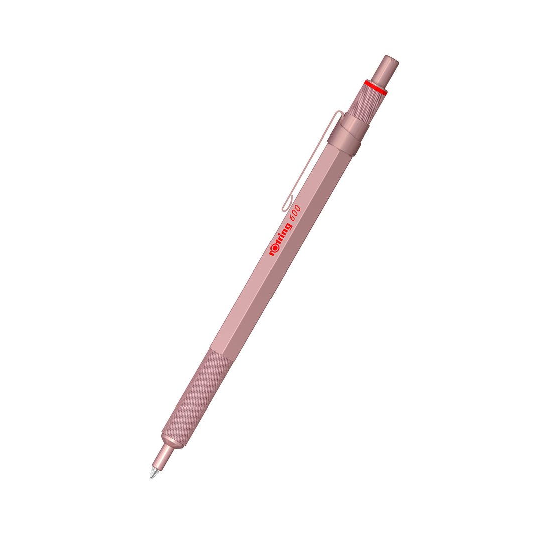 rOtring 600 Kugelschreiber | mittlere Spitze | Schwarze Tinte | Roségold Schaft | nachfüllbar, 1 Stü