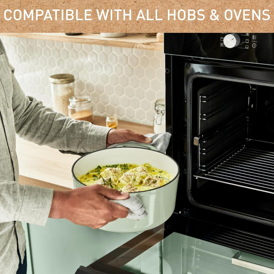Tefal E25804 LOV Kochtopf 25 cm | wiedergewonnenes Gusseisen | optimale Wärmespeicherung | für alle