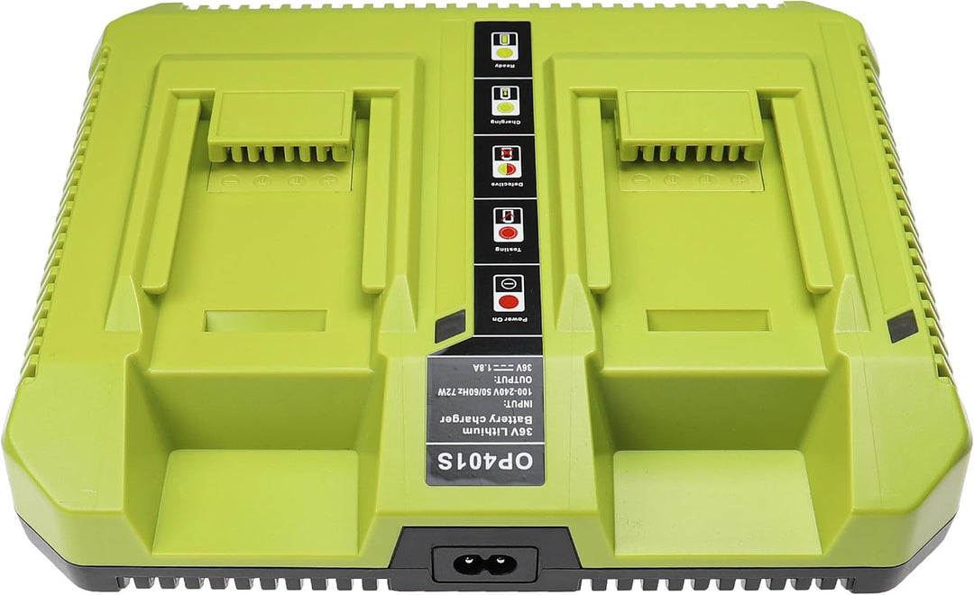 vhbw Dual-Ladegerät kompatibel mit Ryobi OP40401