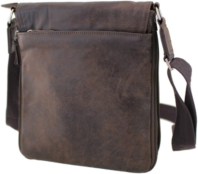 Gérard Henon , Herren Schultertasche Braun, Braun