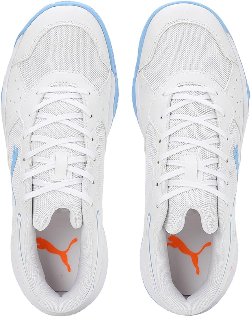 PUMA Unisex Solarsmash RCT Bootsschuh 39 EU Puma White Puma Black Team Light Blue, 39 EU Puma White