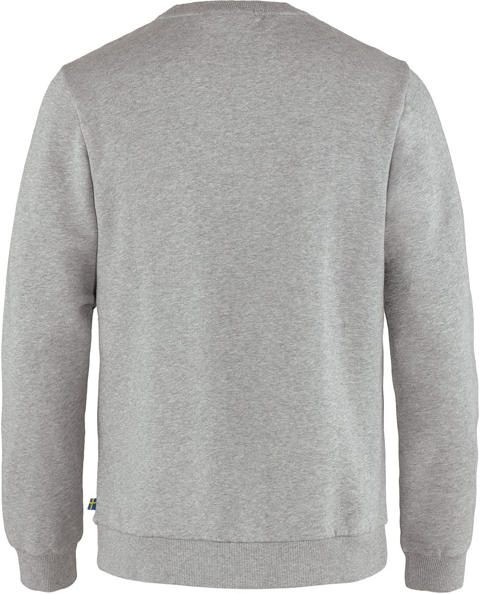 Fjällräven Herren Logo Sweater XL Grey-melange, XL Grey-melange