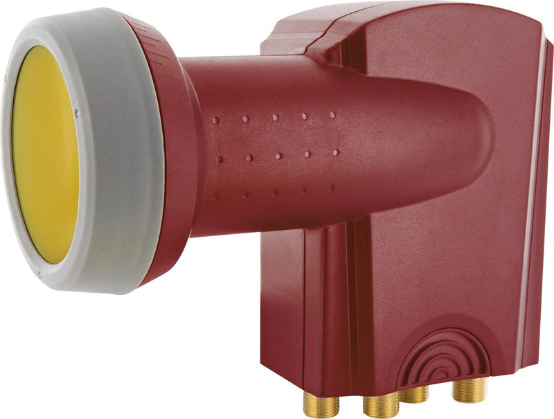 SCHWAIGER SPS7944R531 Quad-LNB Feedaufnahme: 40mm Wetterschutz, Ziegel-Rot