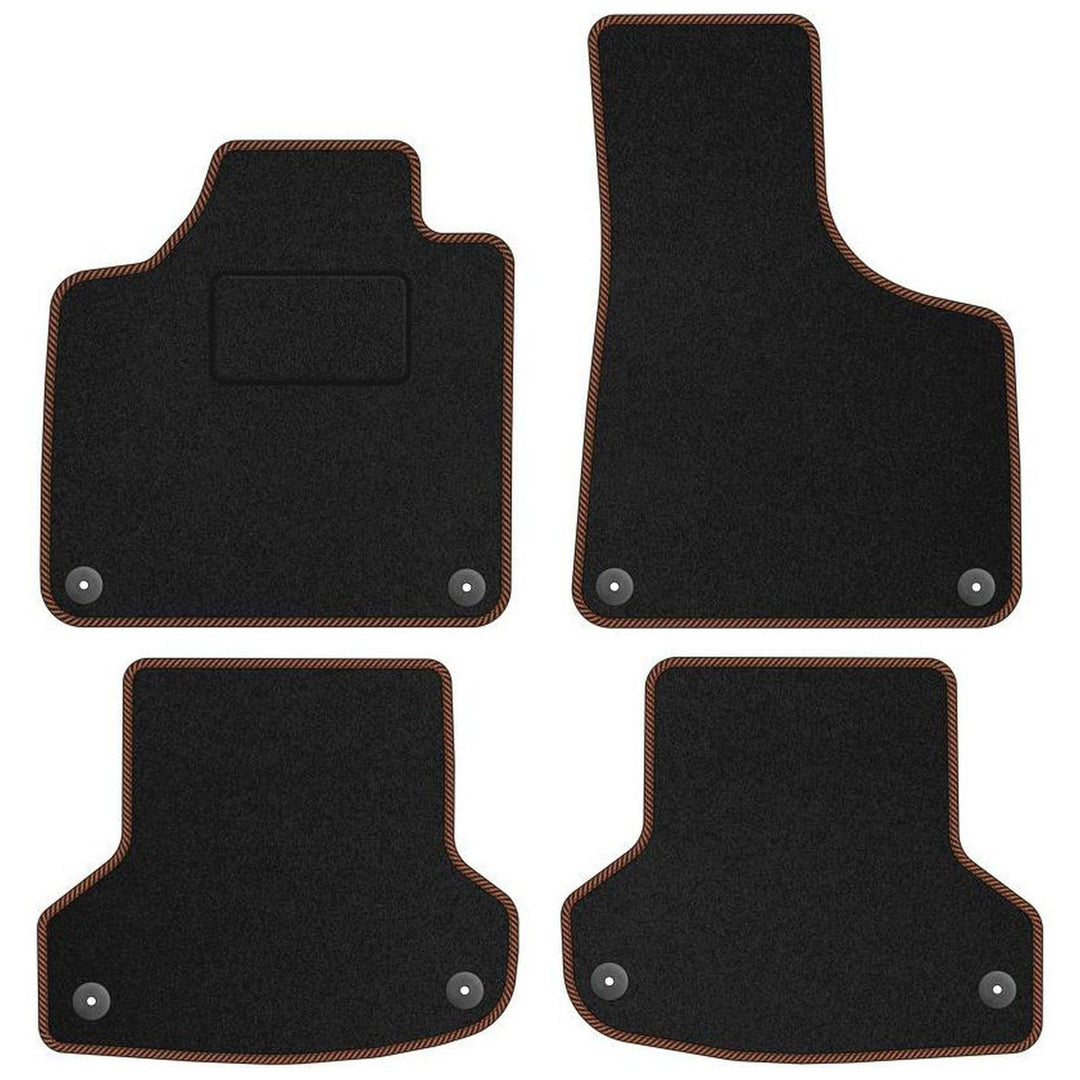 MOTOS Standard Velours-Fussmatten passend für Audi RS3 8P 2003-2013 - Standard, Gewebt, Braun fussma