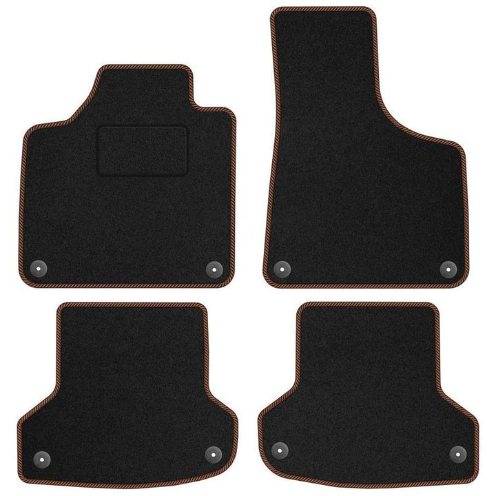 MOTOS Standard Velours-Fussmatten passend für Audi RS3 8P 2003-2013 - Standard, Gewebt, Braun fussma