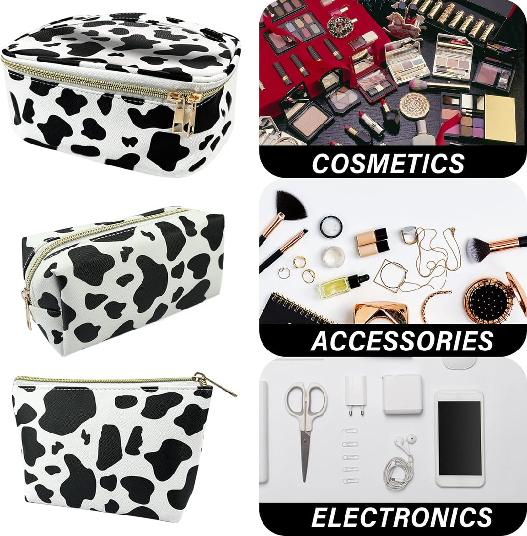 3 Stück Set Kosmetiktasche, grosse Kapazität Reise Make Up Tasche Set Damen, mit tragbarem Griffdesi