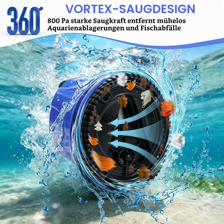 EXLECO Aquarium Pumpe 45W 2500L/H, Schmutzwasserpumpe Tauchpumpe Flachsaugend, Kleine Wasserpumpe, A