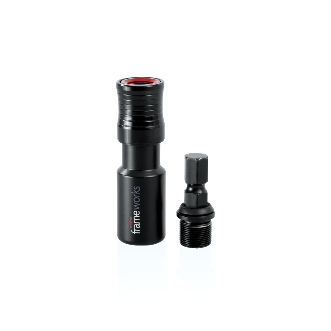 Gator Frameworks Mikrofon-Clip mit Schnellentriegelungsständer (GFW-MIC-QRTOP), Schwarz Schnellspann