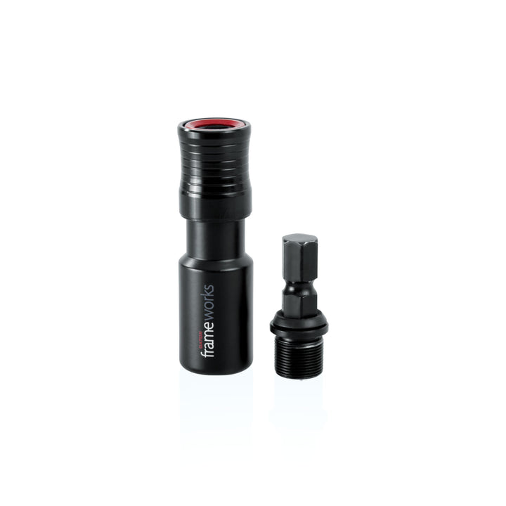 Gator Frameworks Mikrofon-Clip mit Schnellentriegelungsständer (GFW-MIC-QRTOP), Schwarz Schnellspann