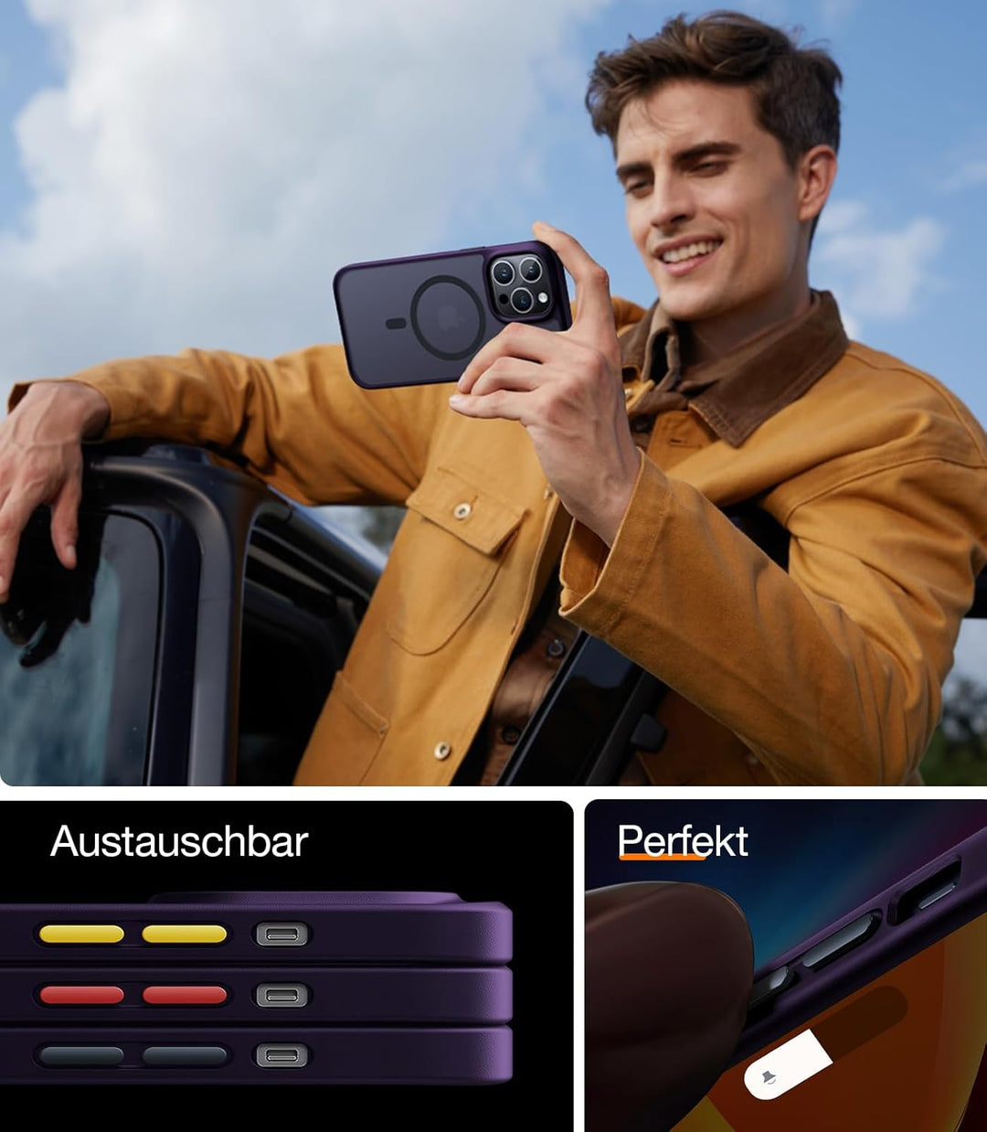 TORRAS [Upgrade] Magnetisch für iPhone 14 Pro Max Hülle für MagSafe [Militärschutz] (TOP Magnetische