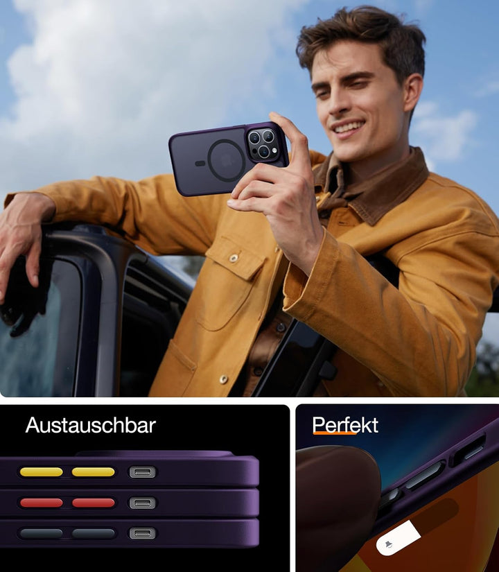 TORRAS [Upgrade] Magnetisch für iPhone 14 Pro Max Hülle für MagSafe [Militärschutz] (TOP Magnetische
