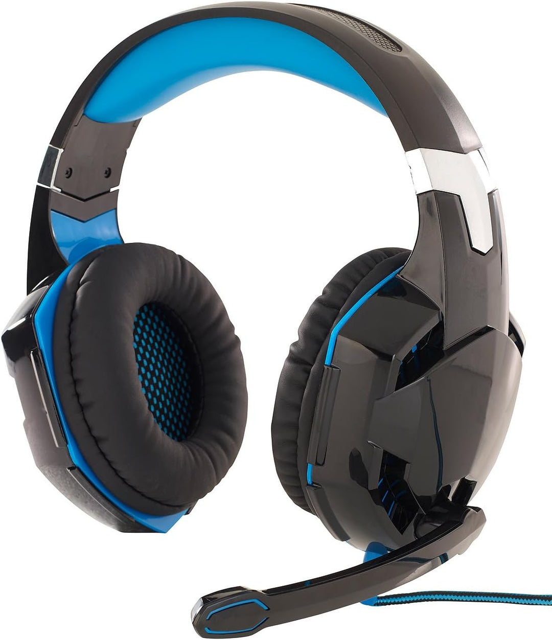 Mod-it Gaming Kopfhörer: Beleuchtetes Gaming-Headset mit Kabelfernbedienung & Mikrofon-Schalter (Gam