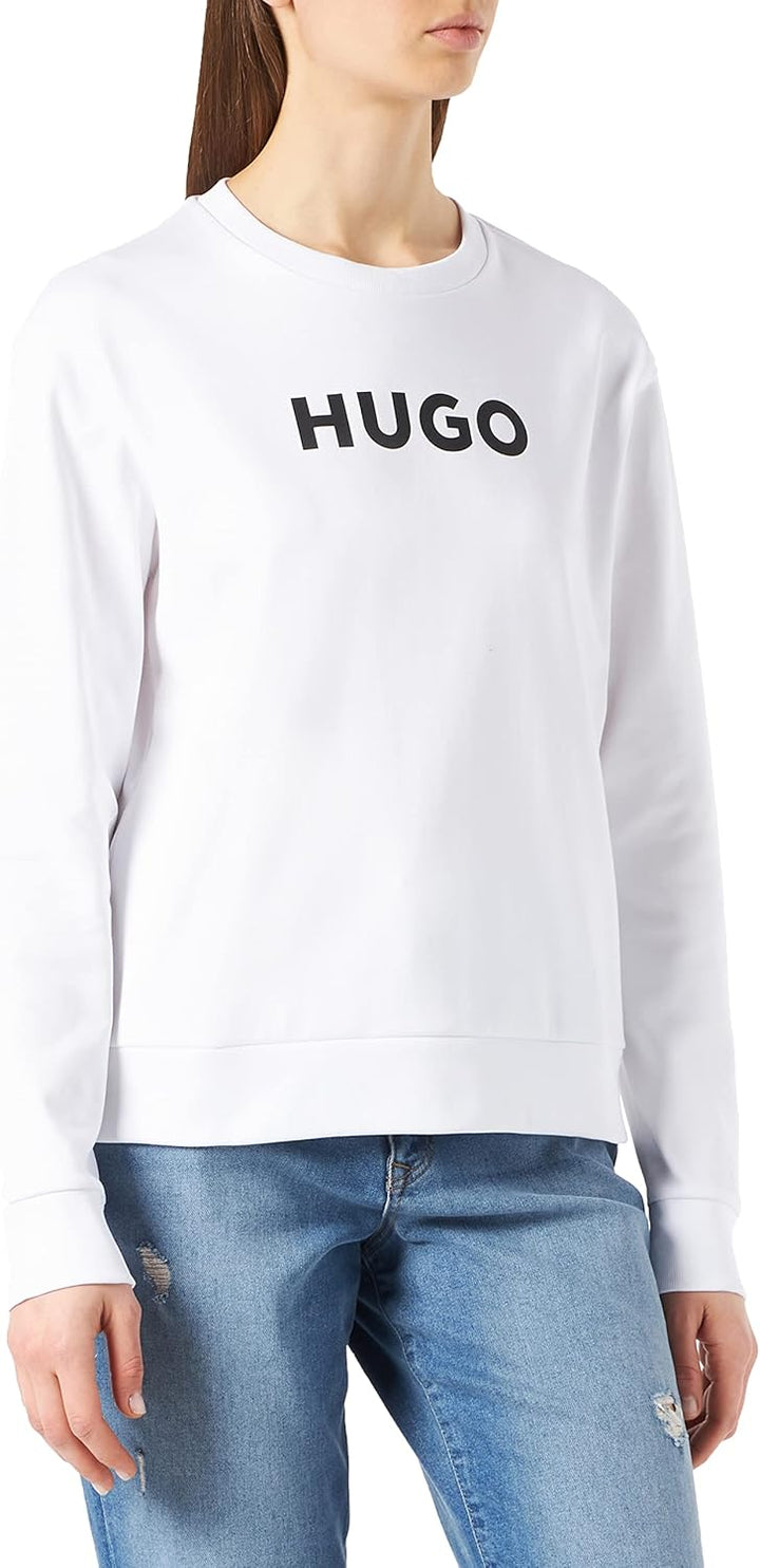 HUGO Damen The Sweater Sweatshirt M White100, M White100