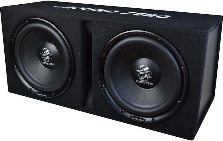 Ground Zero GZIB 2.30BR-ACT – 30 cm Aktiver Bassreflex-Subwoofer mit integriertem Verstärker für sat