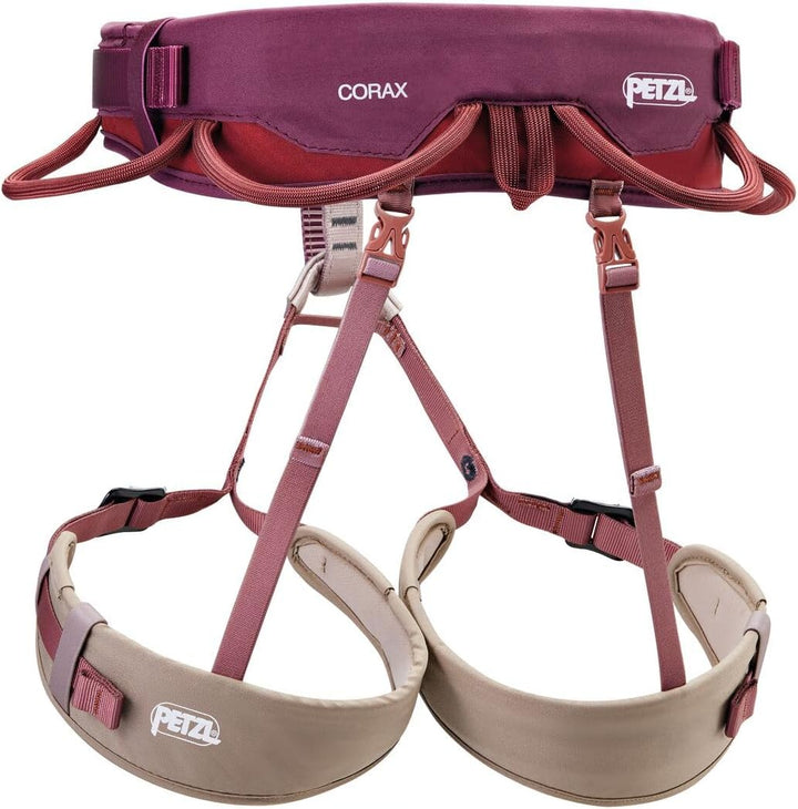 PETZL Unisex Corax Klettergurt (1er Pack) XS-M Dark Red, XS-M Dark Red
