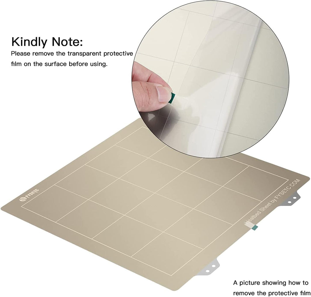 Toaiot Flexible Stahlplatte, 165 x 165 mm – 6,49 x 6,49 Zoll mit PEI + Magnetfuss B, Druckoberfläche