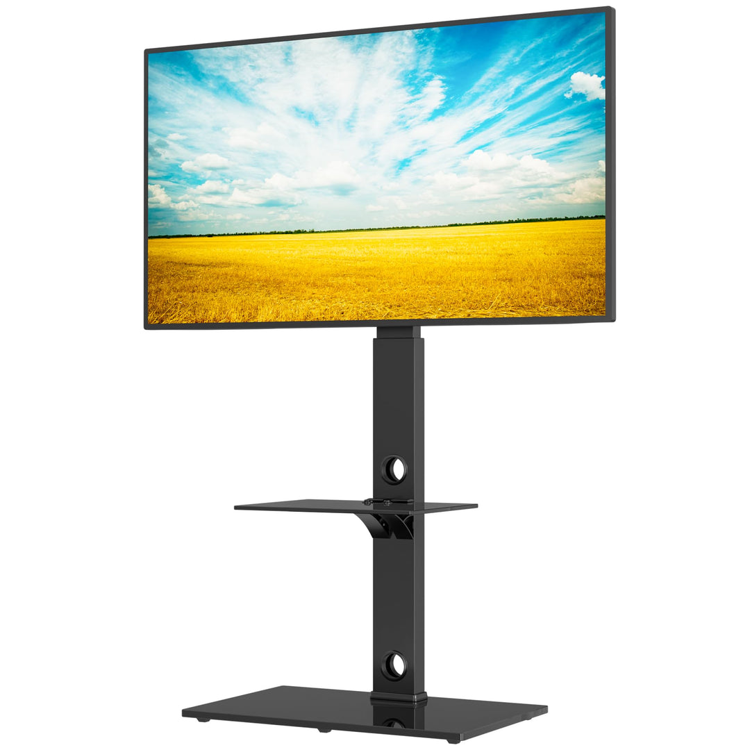 BONTEC TV Ständer für 30-70 Zoll LED OLED LCD Plasma Flach &amp; Curved Fernseher bis 40 kg, Höhenverste
