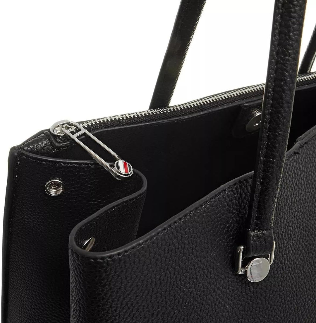 Tommy Hilfiger Damen Geldbörse Tragetasche, Einheitsgrösse Schwarz, Schwarz