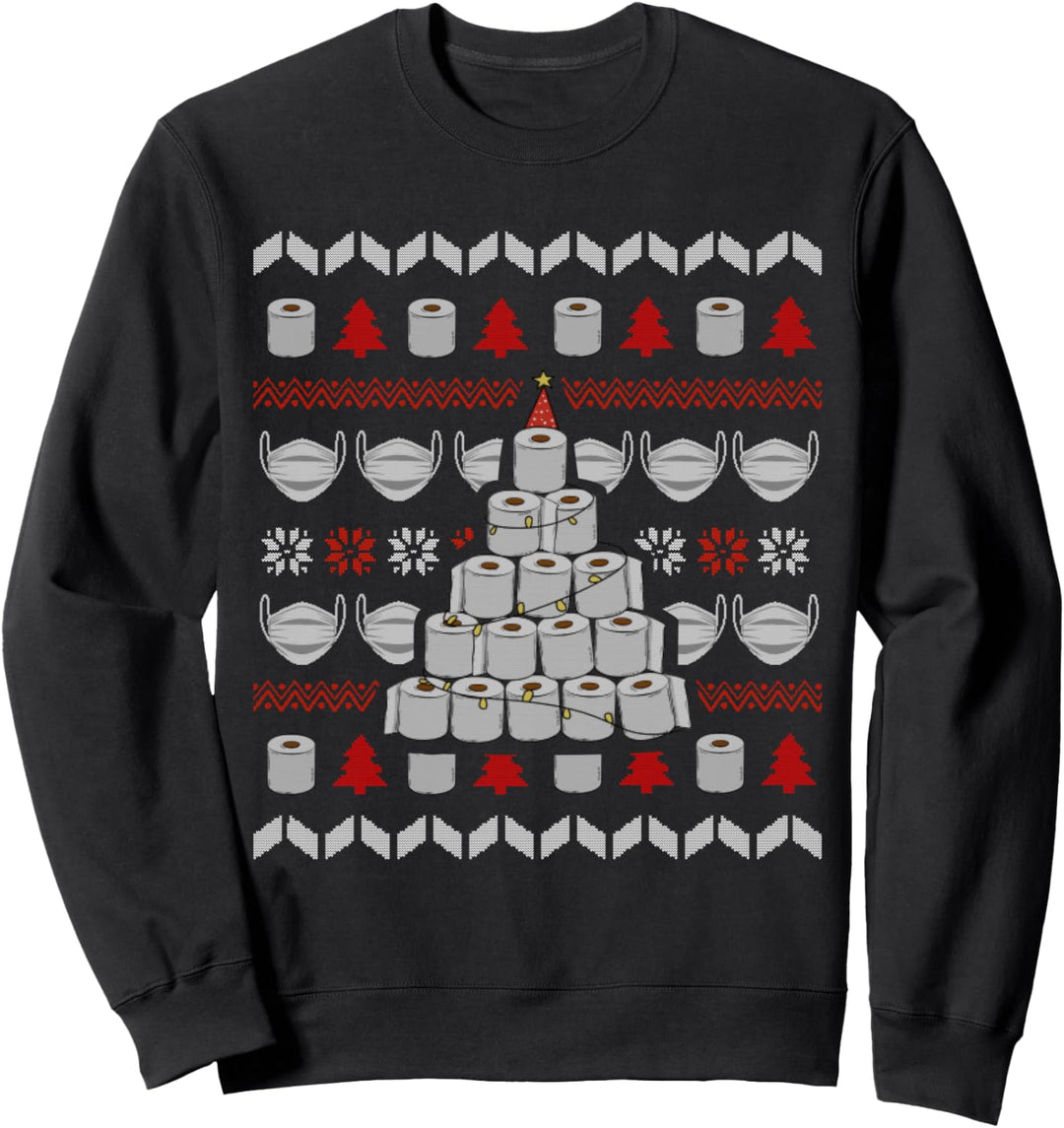 2020 Toilettenpapier Ugly Xmas Design I Anti Klopapier Sweatshirt