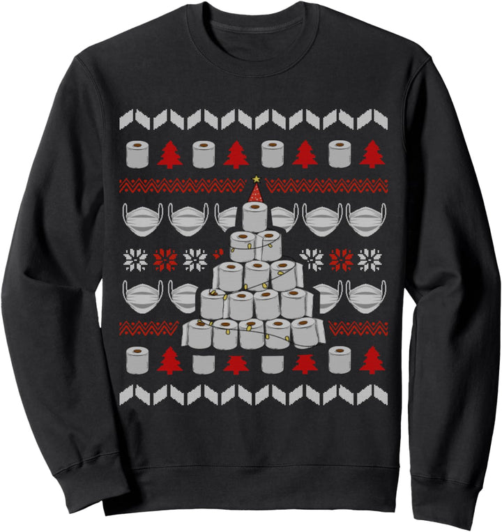 2020 Toilettenpapier Ugly Xmas Design I Anti Klopapier Sweatshirt