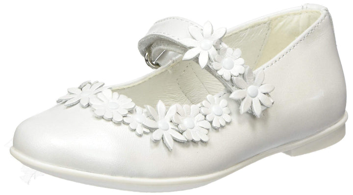 PRIMIGI Mädchen Ballerina Bambina Mary Jane Halbschuhe 28 EU Weiss Bianco 5437000, 28 EU Weiß B