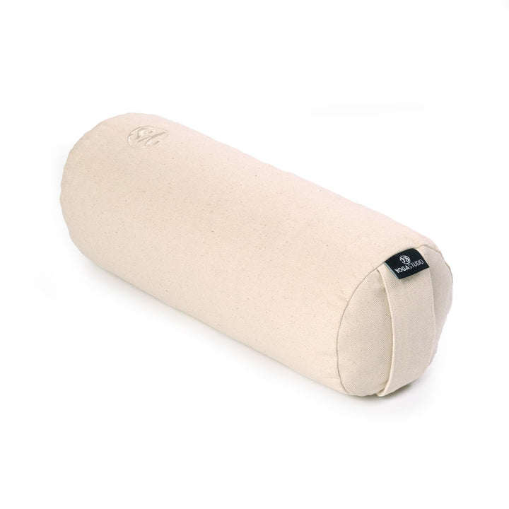 Yoga Studio Bio-Buchweizen-Mini-Nackenrolle, perfekt für Yoga und Rückendehnung, 32 x 12 cm Ecru, Ec