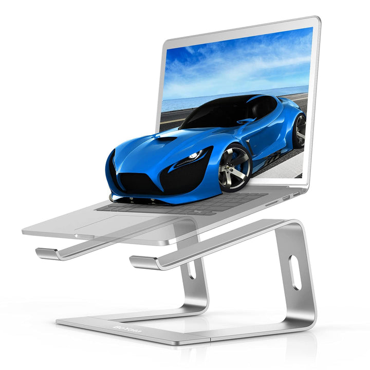 BoYata Laptop Ständer, Ergonomisch Aluminium Notebook Ständer, Tragbarer Belüfteter Laptop Halterung